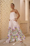 Hannelle Purple Floral Wide Leg Pants