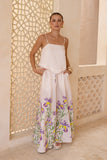 Hannelle Purple Floral Wide Leg Pants