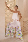 Hannelle Purple Floral Wide Leg Pants