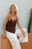 Eveline Brown Cami Top