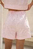 Averie Pink Tailored Shorts