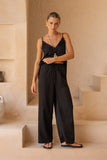 Kiara Black Drawstring Pants