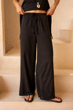 Kiara Black Drawstring Pants