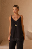 Kiara Black Lace Cami Top