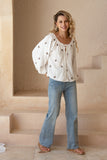 Petite Palms Blouse