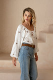 Petite Palms Blouse