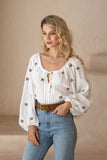 Petite Palms Blouse