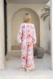 Elani Pink Floral Blouse