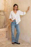 Helina White Lace Blouse
