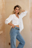 Helina White Lace Blouse