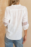 Helina White Lace Blouse
