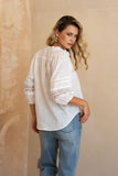 Helina White Lace Blouse