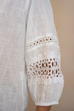 Helina White Lace Blouse