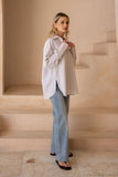 Rin Beige Stripe Shirt