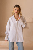 Rin Beige Stripe Shirt