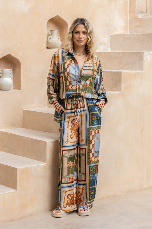 Aven Multi Abstract Pants