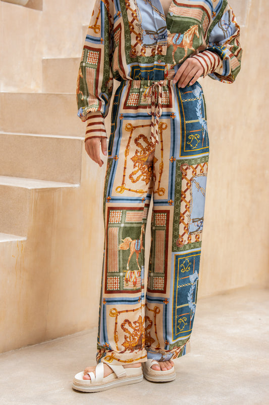 Aven Multi Abstract Pants