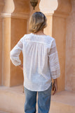 Islen White Lace Blouse