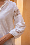 Islen White Lace Blouse