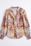 Lia Purple Floral Blouse