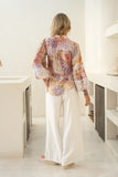 Lia Purple Floral Blouse