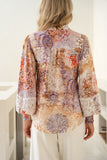 Lia Purple Floral Blouse