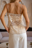 Joliette Beige Lace Top