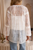 Arla White Lace Blouse