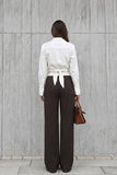 Luma White Wrap Shirt