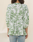 Avani 绿色热带花卉衬衫