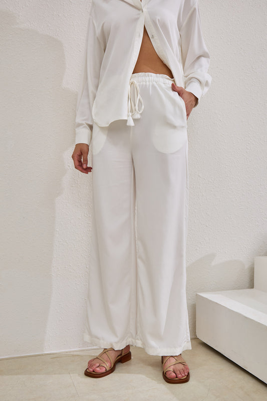 Page White Cupro Pants