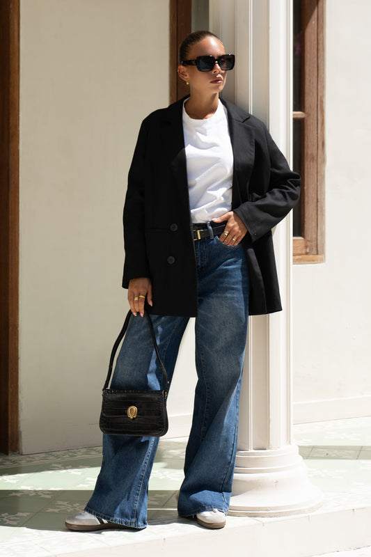 Dylan Blue Denim Wide Leg Jeans