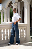 Dylan Blue Denim Wide Leg Jeans