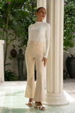 Jensen Beige Flared Pants