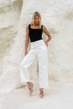 Sofie White Denim Straight Leg Jeans