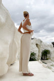Josefin Beige Drawstring Pants