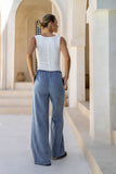 Knox Blue Denim Wide Leg Jeans