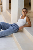Knox Blue Denim Wide Leg Jeans