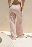 Leah Pink White Contrast Stripe Trackpants