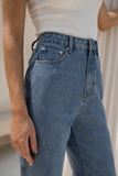 Jules Blue Denim Contrast Pocket Jeans