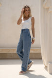 Jules Blue Denim Contrast Pocket Jeans