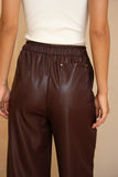 Zora Wine Red PU Pants