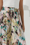 Jaide Green Abstract Wide Leg Pants