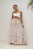 Amelina Multicolour Floral Wide Leg Pants