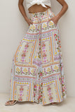Amelina Multicolour Floral Wide Leg Pants