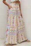 Amelina Multicolour Floral Wide Leg Pants