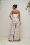 Amelina Multicolour Floral Wide Leg Pants