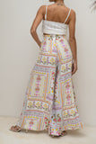 Amelina Multicolour Floral Wide Leg Pants
