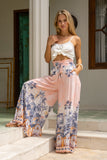 Marzella Pink Tropical Wide Leg Pants