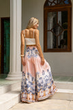 Marzella Pink Tropical Wide Leg Pants